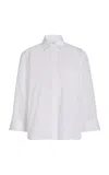 Twp New Morning After Oversized Cotton Shirt In White