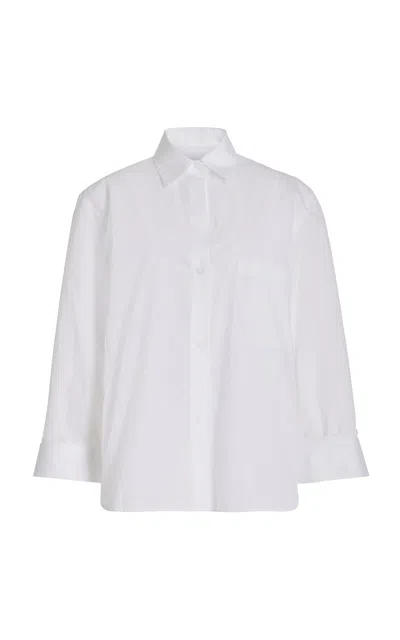 Twp New Morning After Oversized Cotton Shirt In White