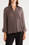 Twp New Morning After Silk Button-up Shirt In Brown