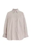 Twp New Morning After Silk Shirt In Stripe