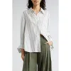 Twp Next Morning Striped Button-front Shirt In Multi
