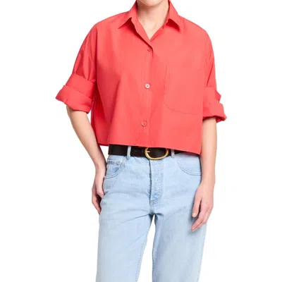 Twp Next Crop Button-up Shirt In Red