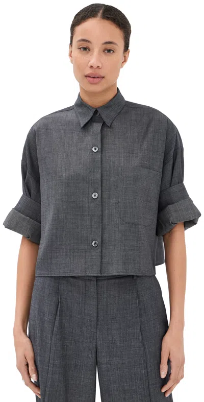 Twp Next Ex Button Down Top Medium Indigo In Gray