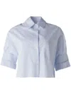 Twp Next Ex Crop Button-up Shirt In Blue