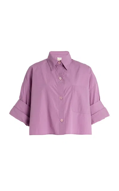 Twp Next Ex Cotton Shirt In Purple