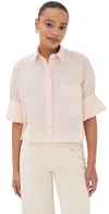 Twp Next Ex Button Down Sheer Pink In Neutral