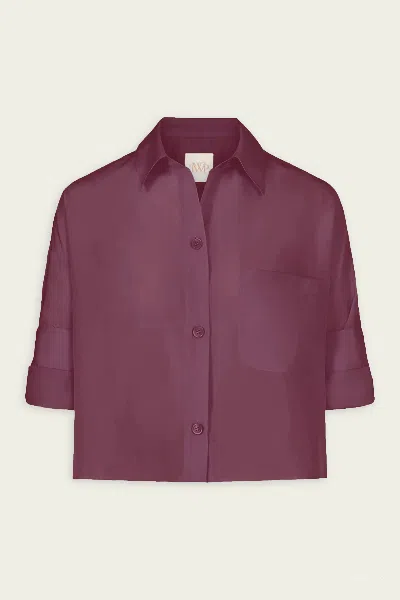 Twp Next Ex Shirt In Mauve Wine In Pink
