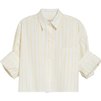 TWP TWP NEXT EX STRIPE BUTTON FRONT SHIRT