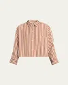 Twp Next Ex Striped Button-front Shirt In Multi