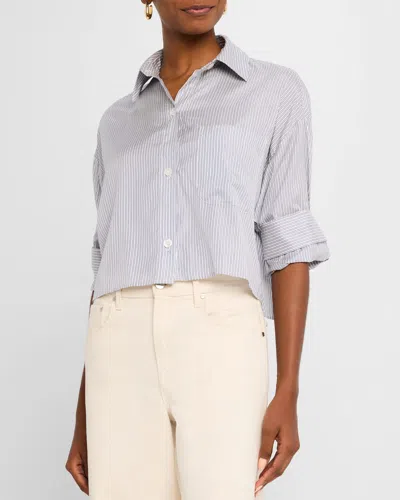 TWP NEXT EX STRIPED BUTTON-FRONT SHIRT