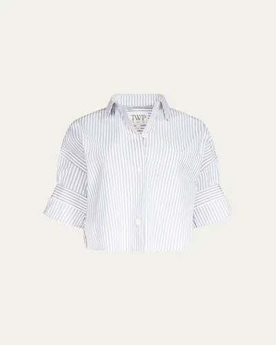 Twp Next Ex Striped Cropped Shirt In Multi