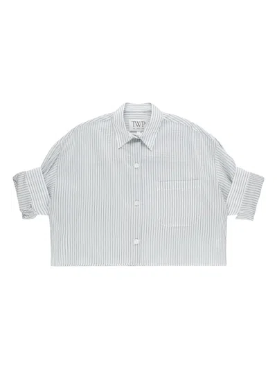 Twp Next Ex Striped Shirt In Gray