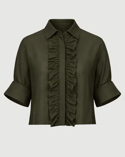 Twp Next Ex With Ruffle Rosin In Green