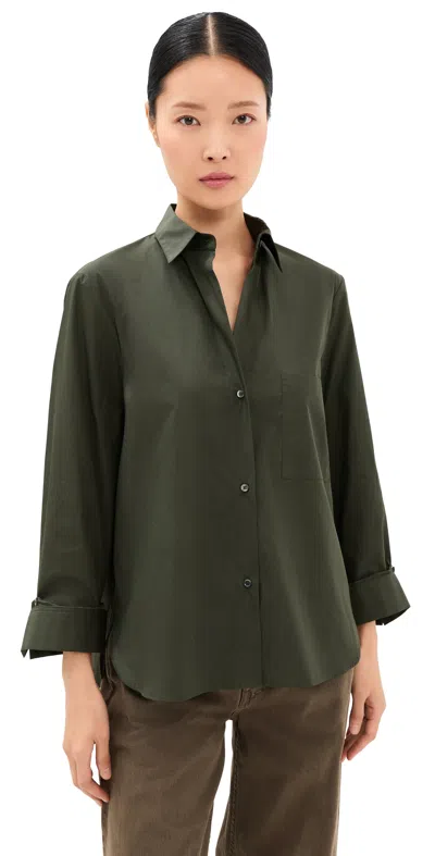 Twp Next Morning Button Down Shirt Rosen In Green