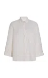 Twp Next Morning Cotton Shirt In Ivory