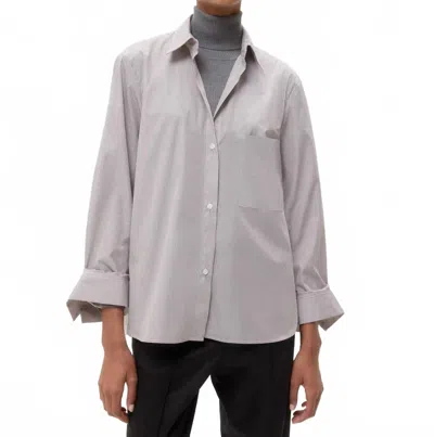 Twp Next Morning Shirt In White/chocolate In Multi