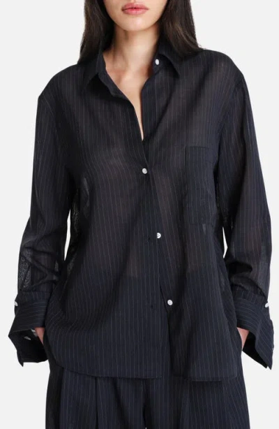 Twp Next Morning Stripe Button-up Shirt In Multi