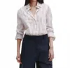 Twp Next Morning Stripe Shirt In White/red In Multi