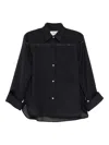 Twp Next Morning Stripe Button-up Shirt In Black
