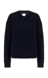 Twp Nubby Cashmere Boy Crew Midnight In Navy