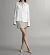 Twp Object Of Affection With Crystal Cuff And Collar Top In White