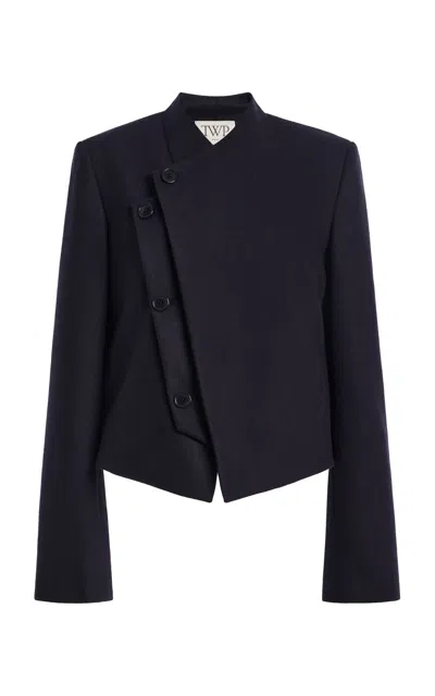 Twp Oli Wool Flannel Jacket In Black