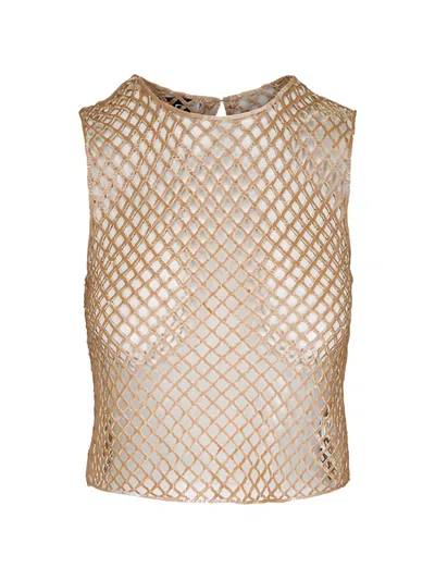 Twp Olive Sequin Sleeveless Top In Neutral