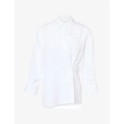 Twp Omens  Newest Earl Relaxed-fit Cotton Shirt In White