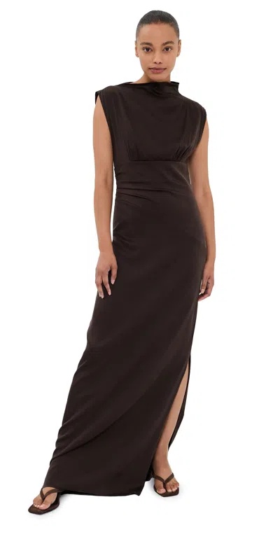 Twp On The Side Gown Delicioso In Black