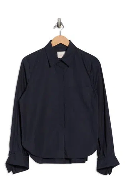 Twp Oversize Button-up Shirt In Blue