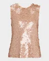 Twp Paillette Shell In Brown