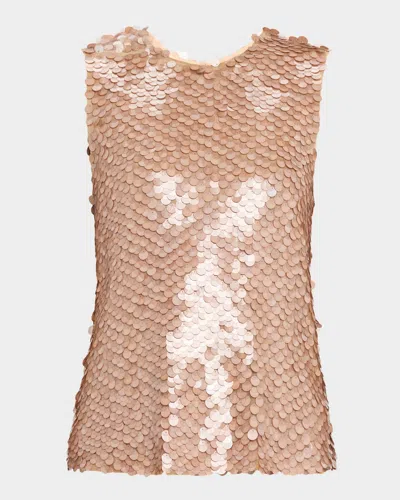 Twp Paillette Shell In Brown