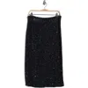 Twp Paltrow Silk Sequin Embellished Midi Skirt In Black