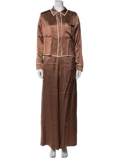Pre-owned Twp Pant Set In Brown