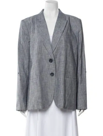 Pre-owned Twp Patterned Blazer In Blue