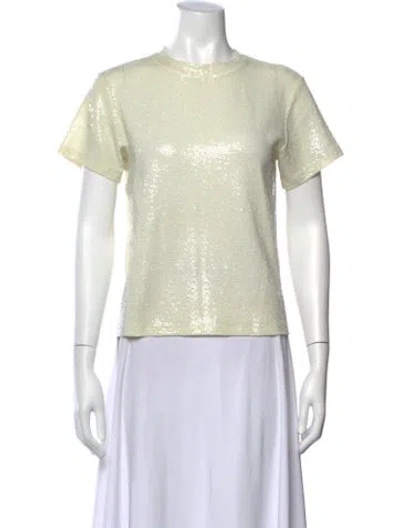 Pre-owned Twp Patterned Crew Neck T-shirt In Neutral