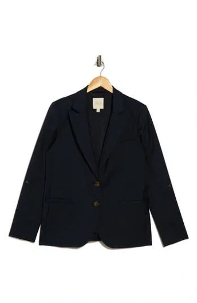 Twp Peak Lapel Stretch Wool Blazer