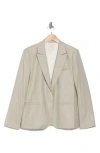 Twp Pinstripe Boyfriend Blazer In Lark/white