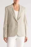 Twp Pinstripe Boyfriend Blazer In Neutral