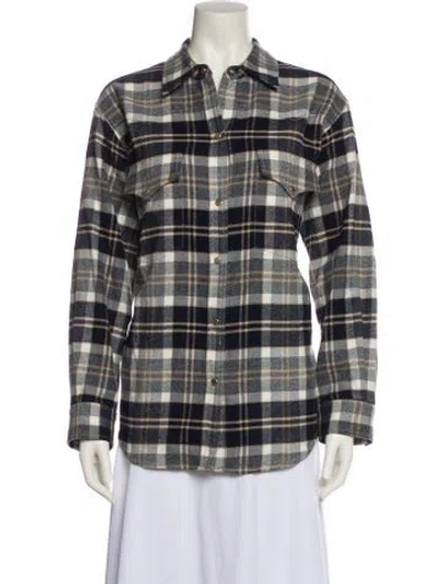 Pre-owned Twp Plaid Print Jacket In Multi