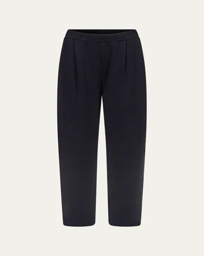 Twp Pleated Sweatpants In Black