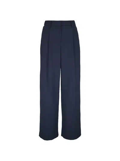 Twp Pleated Tailored Trousers In Blue