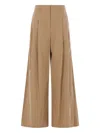Twp Pleated Trousers In Brown