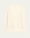 Twp Pointelle-knit Cardigan In Ivory