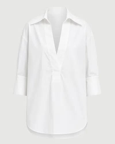 Twp Polo Shirt With Combo In White