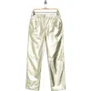 Twp Pony Boy Metallic Nonstretch Cotton Jeans In Light Gold