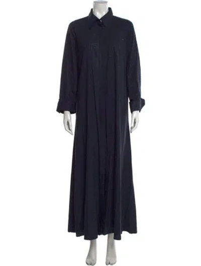 Pre-owned Twp Printed Long Dress In Blue