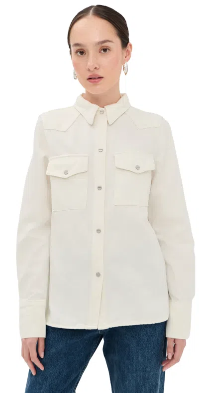 TWP RANCHERS DAUGHTER BUTTON DOWN WHITE