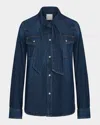 Twp Ranchers Daughter Denim Tie-neck Shirt In Ranchers Daughter W Tie