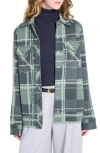 Twp Ranchers Plaid Cashmere Snap-up Shirt In Green